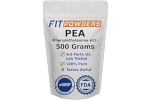 FITPOWDERS Beta Phenylethylamine HCl Pea Powder (Phenethylamine), Phenylethylamine Powder for Serotonin, Dopamine, and Energy Boost