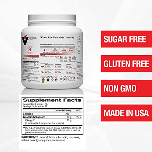 Vitargo Carbohydrate Powder Feed Muscle Glycogen 2X Faster 1 LB