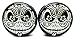 Jack Skellington - B&W Sugar Skull Ear Plugs - Acrylic Screw-On - 10 Sizes - Nightmare Before Christmas - Brand NewPair