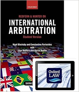 Redfern And Hunter On International Arbitration Paperback And