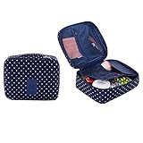 CalorMixs Travel Cosmetic Bag Printed Multifunction Portable Toiletry Bag Cosmetic Makeup Pouch Case Organizer for Travel