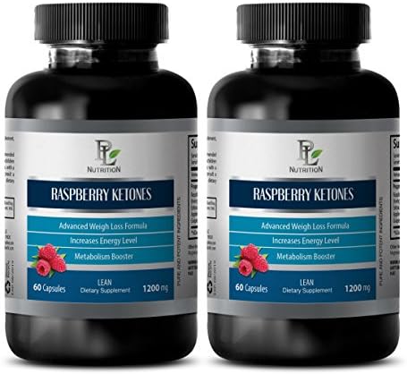 Weight Loss Natural - Raspberry Ketones Lean 1200MG - Raspberry Ketone pro Capsules - 2 Bottles (120 Capsules)