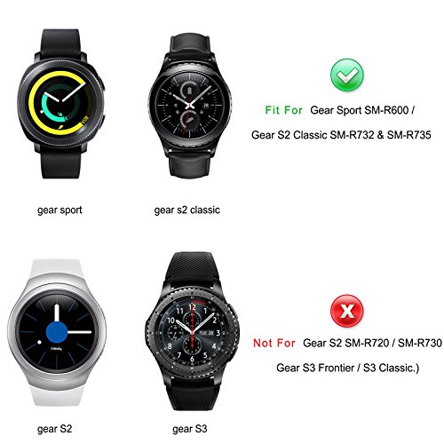 INFILAND Gear Sport/Gear S2 Classic Watch Band, Stainless Steel