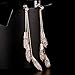 Mytys Water Drop Earrings for Women Silver Color Dangles Earrings