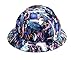 Izzo Graphics Eagle Flag MSA V-Guard Full Brim Hard Hat