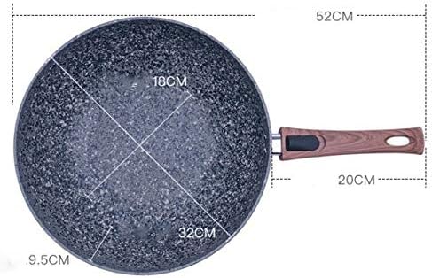 Shypt 鍋鍋中華鍋の焦げ付き防止の鍋 ムギの石鍋の石の中華なべの家庭用フライパンの調理鍋のガスこんろ Size S B086sx6f2k 10 179円 人気海外一番 100 品質保証 全品送料無料 即日出荷 Sale開催中
