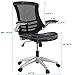 Modway Attainment Mesh Back and Vinyl Seat Modern Office Chair in Black