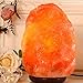Himalayan Natural Salt Lamp Hand Carved Crystal Rock Lamp with Genuine Neem Wood Base includes 15 Watt Blub and Rotary Dimmer Switch, Amber Night Light by Hippih (7-9 Inch,4.4-6.6 lbs)