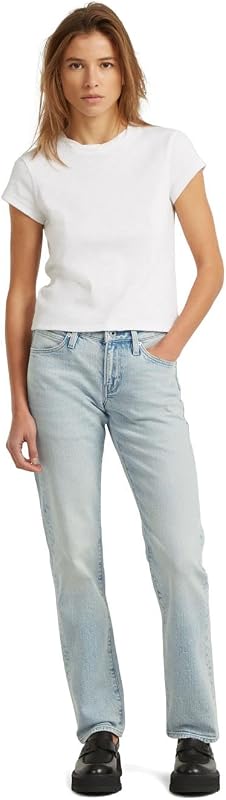 Lennoxx Slim Straight Wmn feminino, cor azul, tamanho: Cintura 27, Entrecostura 34