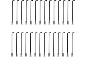 S SENQI Bicycle Spokes Electric Bicycle E-Bike Tricycle Wheel 12G 2.5mm Steel 72mm-305mm with Copper Cap 28pcs Black