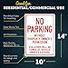 No Parking Without Property Owner's Permission Violators Will Be Towed At Vehicle Owner's Expense Sign, 10x14 Inches, Rust Free .040 Aluminum, Fade Resistant, Made in USA by My Sign Center