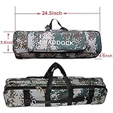 Shaddock Fishing 62CM/24.5-Inch Oxford Waterproof Fishing Rod Reel Bag Case Travel Organizer Tackle Tool Gear Storage Bag Case