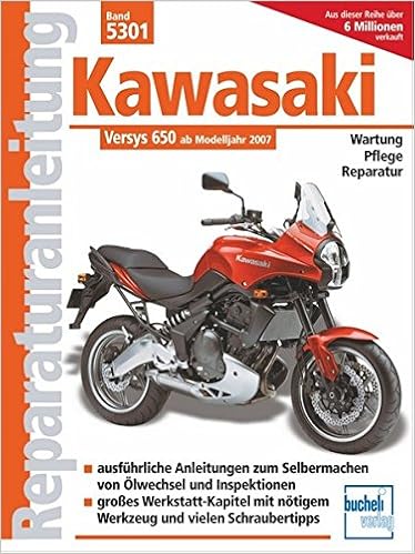 Kawasaki Versys 650 Ccm Mit Und Ohne Abs Ab Modelljahr 2007 Reparaturanleitungen Amazon De Schermer Franz Josef Bucher