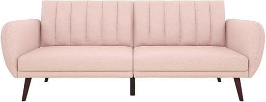 Amazon Com Pink Futon Sofa Bed Convertible Adjustable Cushion