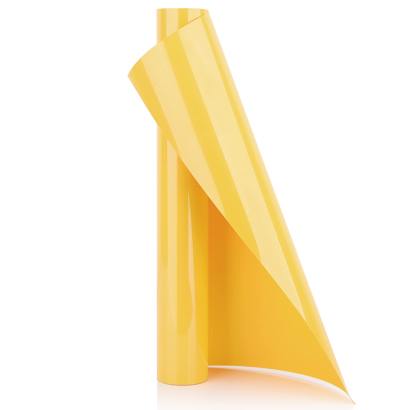 YURROAD 40" x 12" HTV Vinyl Bundle PU Heat Transfer Vinyl Sheets Transfer Adhesive Vinyl, Iron-On Transfer, Heat Press, DIY Design for T-Shirts (YELLOW)