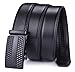 Xhtang Men's Ratchet Belt Genuine Leather Slide Belts Adjustable