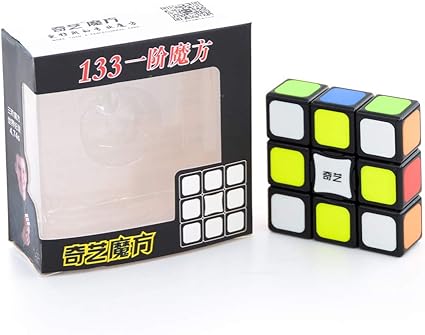 Cubelelo QiYi 1x3x3 Tiled Black Rubik Rubix Rubic Speed Cube Puzzle Toy
