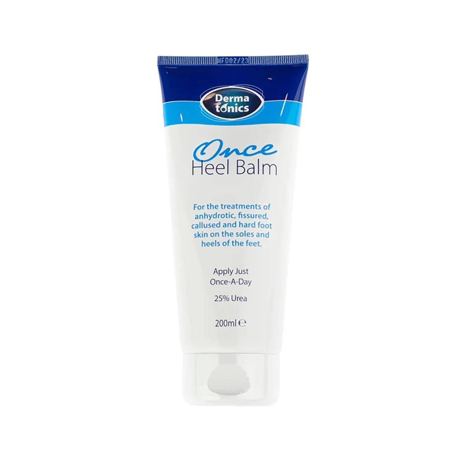 Dermatonics Once Heel Balm | Long-lasting Relief for Rough, Dry & Callused Feet | Paraben-free, Clinically Proven, Suitable for Diabetics | Visible Results in 1 Day | 200 ml