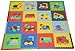Tadpoles Soft EVA Foam 16pc Playmat Set, Transport, Multi/Primary, 50