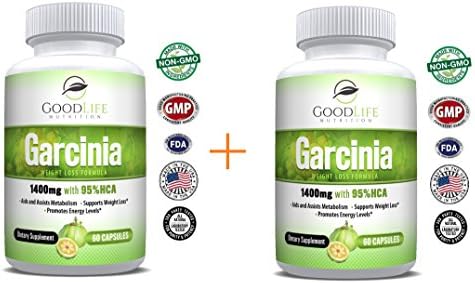 Pure Garcinia Cambogia - 95% HCA Extract #1 Weight Loss Supplement - All Natural Appetite Suppressant - Promotes a Healthy Digestive System- 120 Veggie Caps