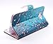 NageBee Slim PU Leather Flip Fold Wallet Pouch  for Motorola Droid Turbo XT1254 - Plum Blossom