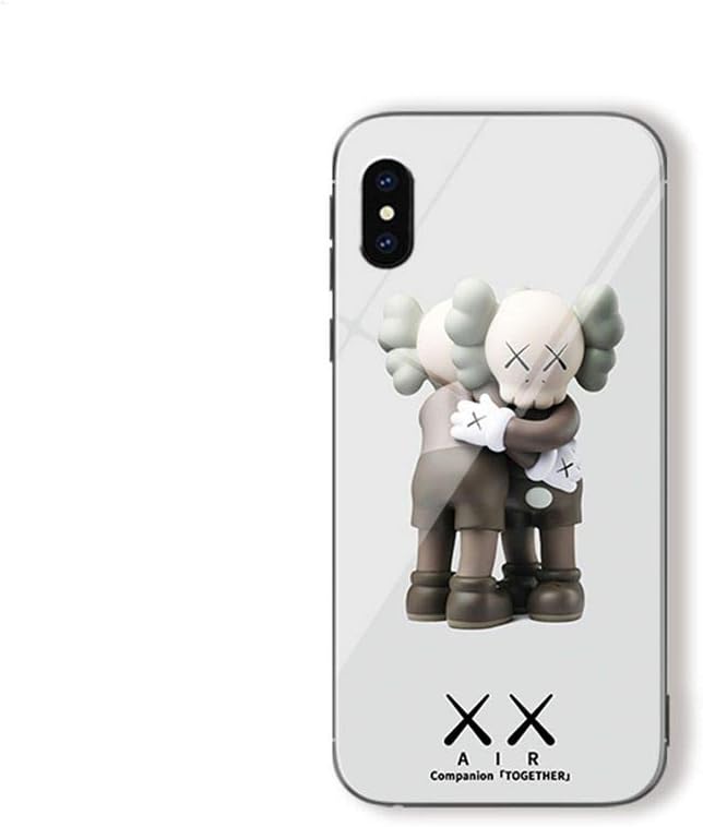 Yunhine KAWS X Sesame Street Tempered Glass Phone Case for iPhone 11 Pro Max