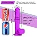 9.5 Inch Realistic Dildo, Dual Density Liquid Silicone Lifelike Penis with Strong Suction Cup for Hands-Free Play Flexible Cock Harness Strap-on Compatible Sex Toys for Vaginal and Anal Play (Purple)