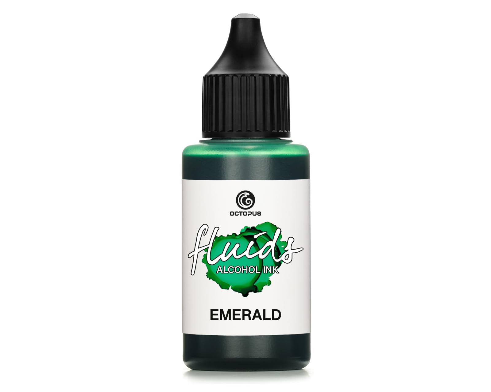 30ml Fluids Alcohol Ink Emerald for Fluid Art and Resin, Green