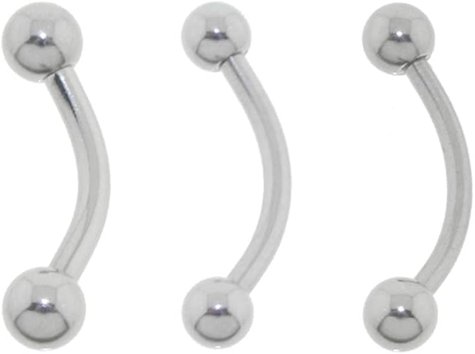 Body Piercing Jewelry Surgical Steel Door Knocker Slave Tongue Ring 14g 12g 10g 8g Jewelry Watches