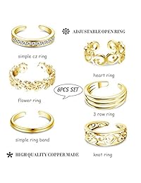 FUNRUN JEWELRY - Anillo ajustable para dedo del pie para mujer y niña, diseño hawaiano