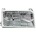 Evan Fischer Driver and Passenger Side Headlight for Ford F-150 1992-1997 Halogen With bulbs Replaces # F2TZ13008A, F2TZ13008B