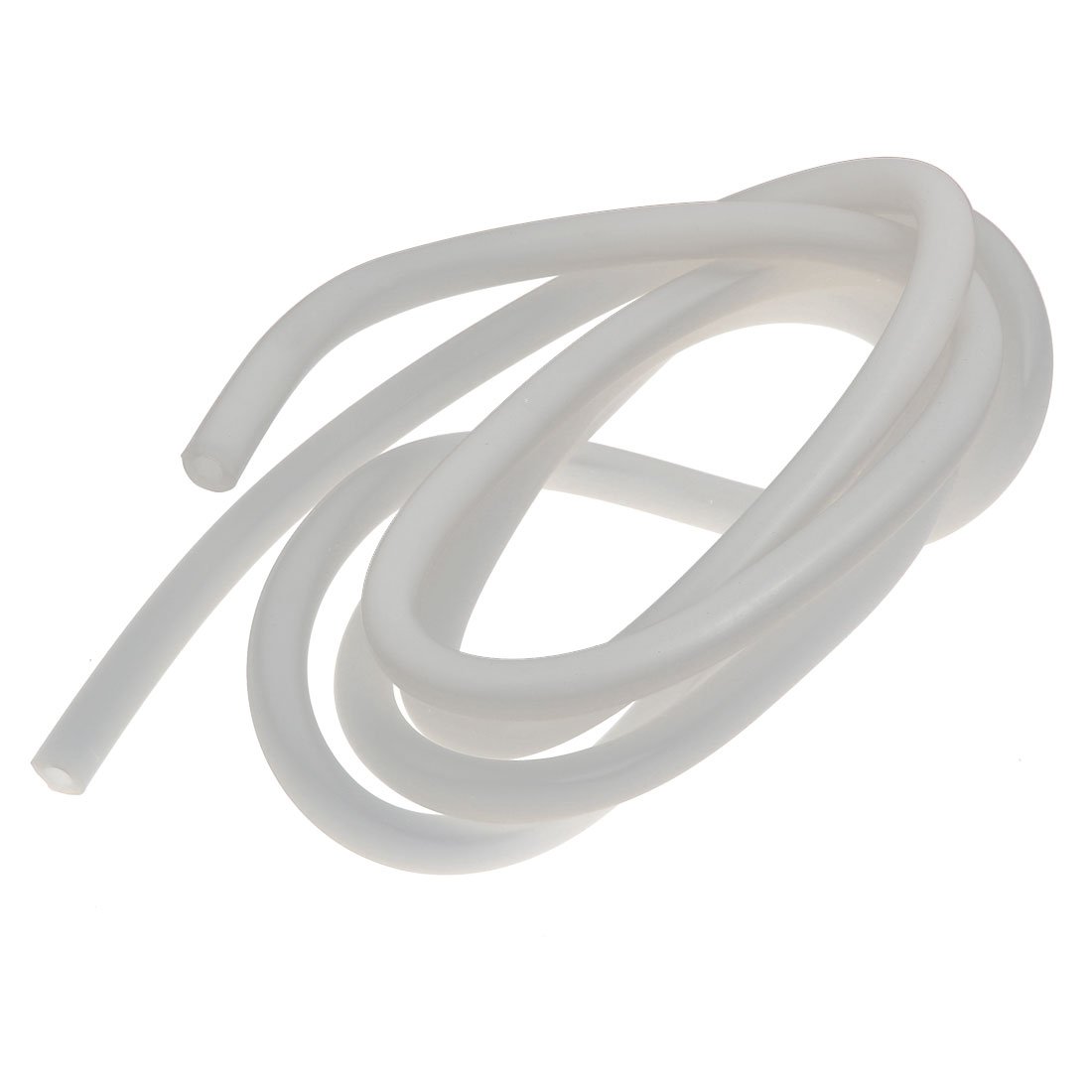 sourcingmap 6mm x 11mm Heat Resistant Soft Silicone Tube Hose Pipe 2M Long Milky White