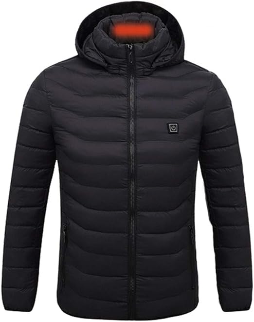 Amazon Com Outwear Heated Jackets For Men Winter Men S Smart Usb Abdominal Back Electric Heating Warm Down Cotton Jacket Clothing