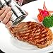 Holan Stainless Steel Salt and Pepper Mill Pepper Grinder Set Shaker,Acrylic Glass Construction,Ceramic Rotor Adjustable Coarseness for Flavor & Seasoning【Pack of 2】