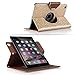 ULAK iPad Mini Case,iPad Mini 2 Case,iPad Mini 3 Case,iPad Mini Retina Case, 360 Degree Rotating Synthetic Leather Case Cover for Apple iPad Mini 1/2/3 (7.9-inch) with Auto Sleep/Wake Function(Gold)