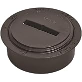 DWV ABS SNAP IN CLEANOUT WITH PLUG 3"