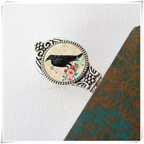 Magical magnet Bookmark, Book Lovers Gift, Metal Raven Bookmark, Gift For Teacher