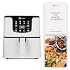 PureMate-Air-Fryer-with-Digital-Display-Recipes-Book-XL-55L-Healthy-Oil-Free-1700W-Air-Fryer-with-7-Preset-LED-One-Touch-Screen-Timer-Adjustable-Temperature-Control-for-Low-Fat-Cooking PureMate Air Fryer with Digital Display & Recipes Book, XXL 5.5L Healthy Oil Free 1700W Air Fryer with 7 Preset, LED One…