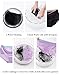 OUENZ Cotton Underwear Women, 5 Pack Seamless Soft Comfortable Breathable Mid Waist Briefs Panties for Women Black