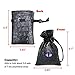 Dice Bag Drawstring Leather DND Dice Pouch Storage Bag for D&D Dices, Coins and Accessories (Mama Dragon-Lavender Eye) Patent Number D893867