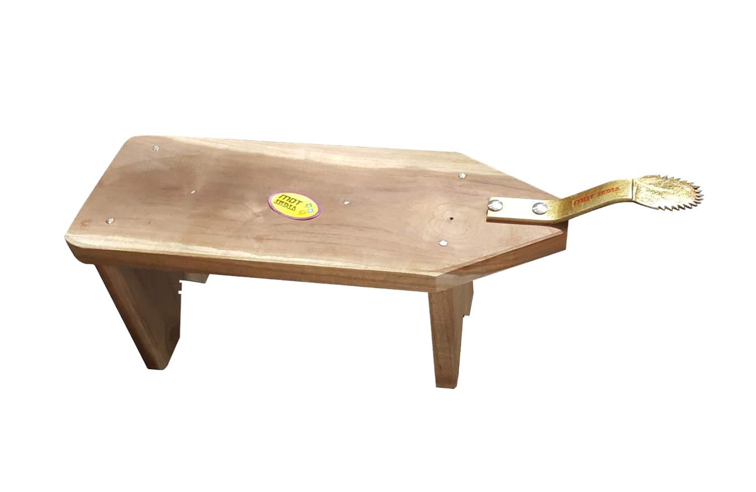 MDT India Stool Type Wooden Coconut Scraper Combo (Coconut Scraper 16