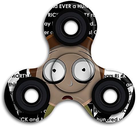 Heyake Rick And Morty Tri-Spinner Fidget Spinner Hand Toy High Speed Spin