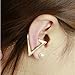 Kingfansion Unisex Punk Metal Cartilage Ear Cuff Wrap Clip Hollow Triangle Earring (Gold)