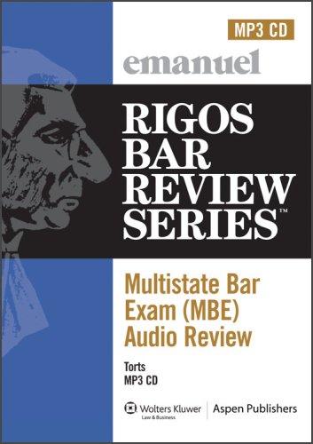 Multistate Bar Exam Audio Review: Torts (Mbe Audio)