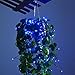 INST Solar Powered LED String Light, Ambiance Lighting, 54.5ft 17m 100 LED Solar Fairy String Lights for Outdoor, Gardens, Homes, Christmas Party (Blue)