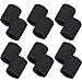 12 Pack Sweatbands Sports Wristband Cotton Sweat Band for Men and Women, Good for Tennis, Basketball, Running, Gym, Working Out (Black)
