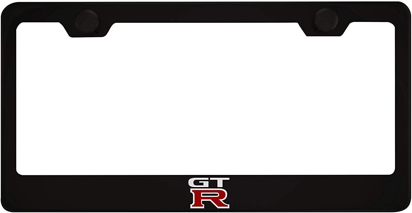 Qptimum GTR Racing Stainless Steel License Plate Frame Cover For NISSAN 350Z 370 (1)