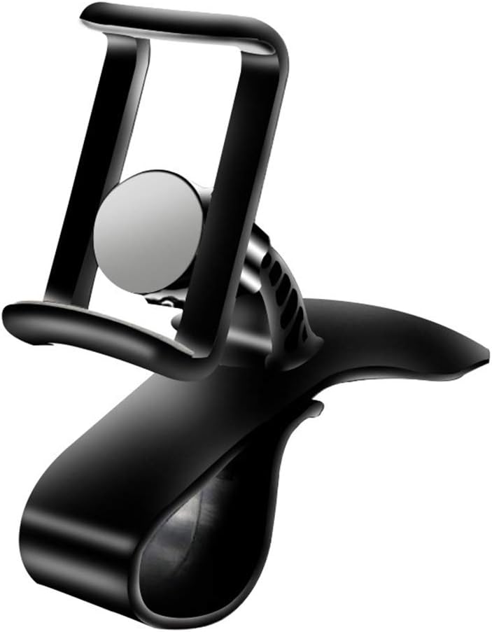 360 Degree Rotation Adjustable Universal Car Dashboard HUD Phone Holder Stand Bracket Clip Support Mount,black,11 * 8.5 * 12.5cm