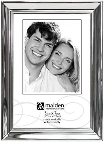 Malden International 5x7 Picture Frame, Concourse Silver, Set of 2