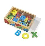 Melissa & Doug Magnetic Magnetic Wooden Alphabet Set Small 52 Piece